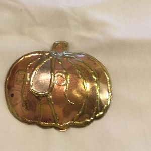 Vintage Copper  pumpkin pin